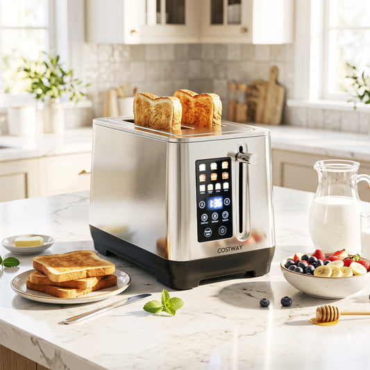 2 Slice Toaster with LED Display and 6 Browning Levels