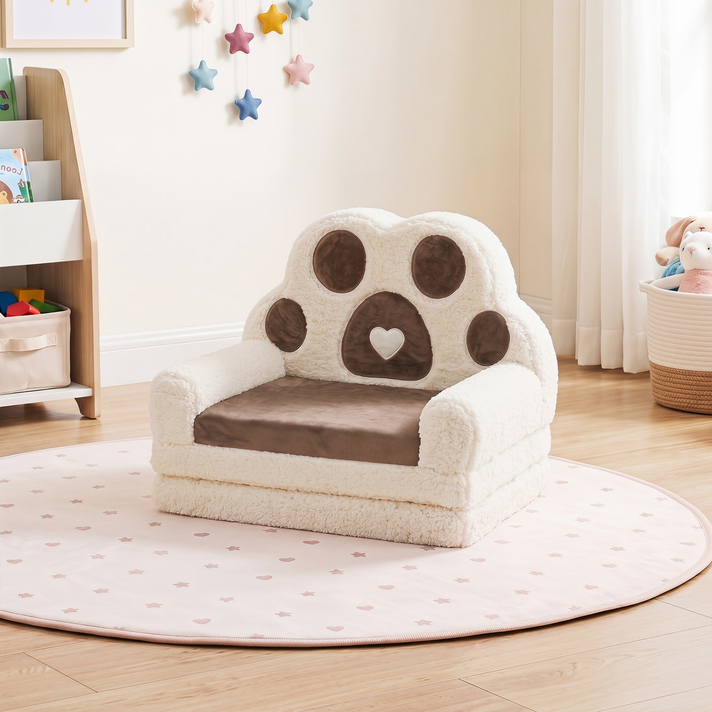 Convertible Kids Sofa to Lounger with Removable Cover