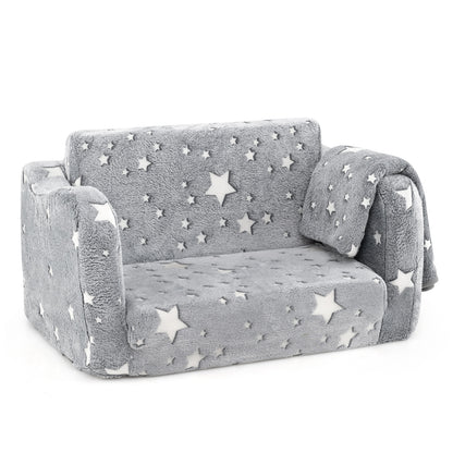 Kids Folding Couch with Blanket - Glow in the Dark
