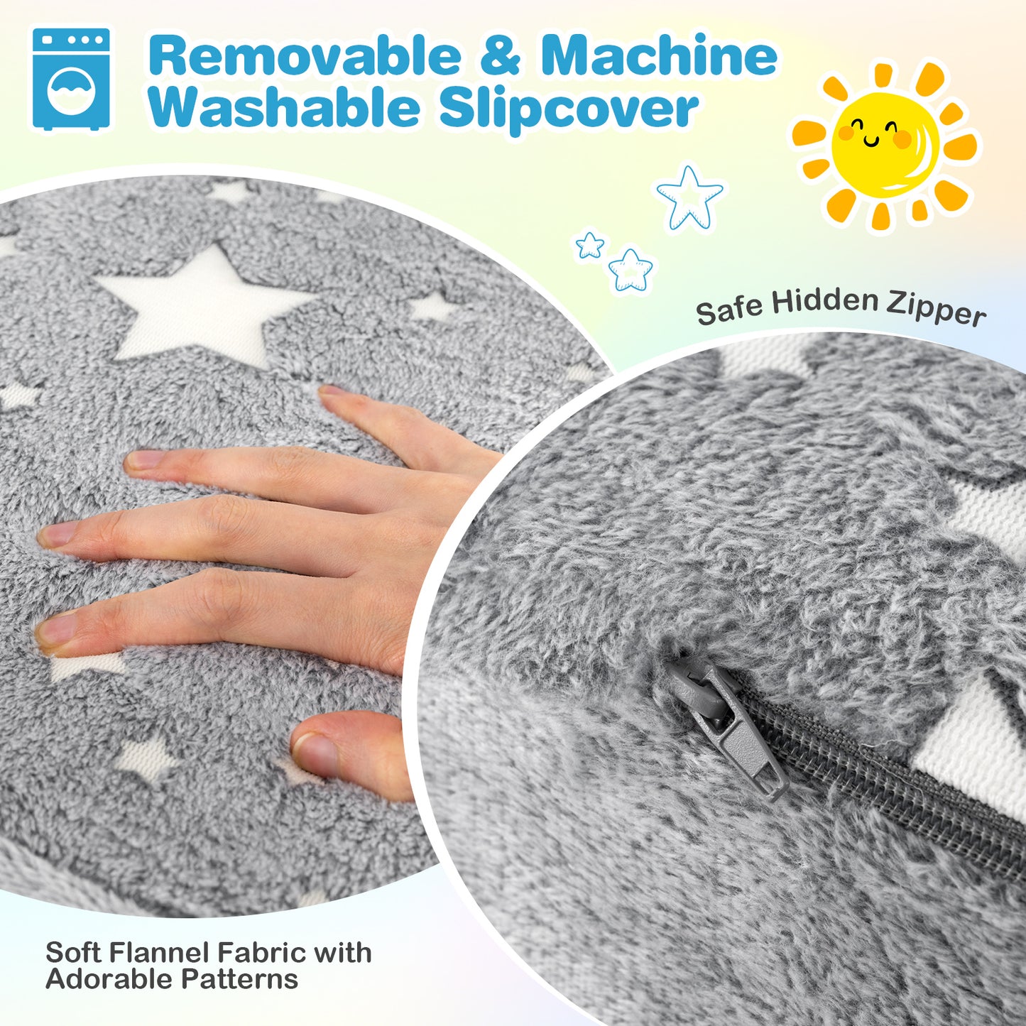 Kids Folding Couch with Blanket - Glow in the Dark