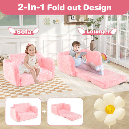 Kids Folding Couch with Blanket - Glow in the Dark