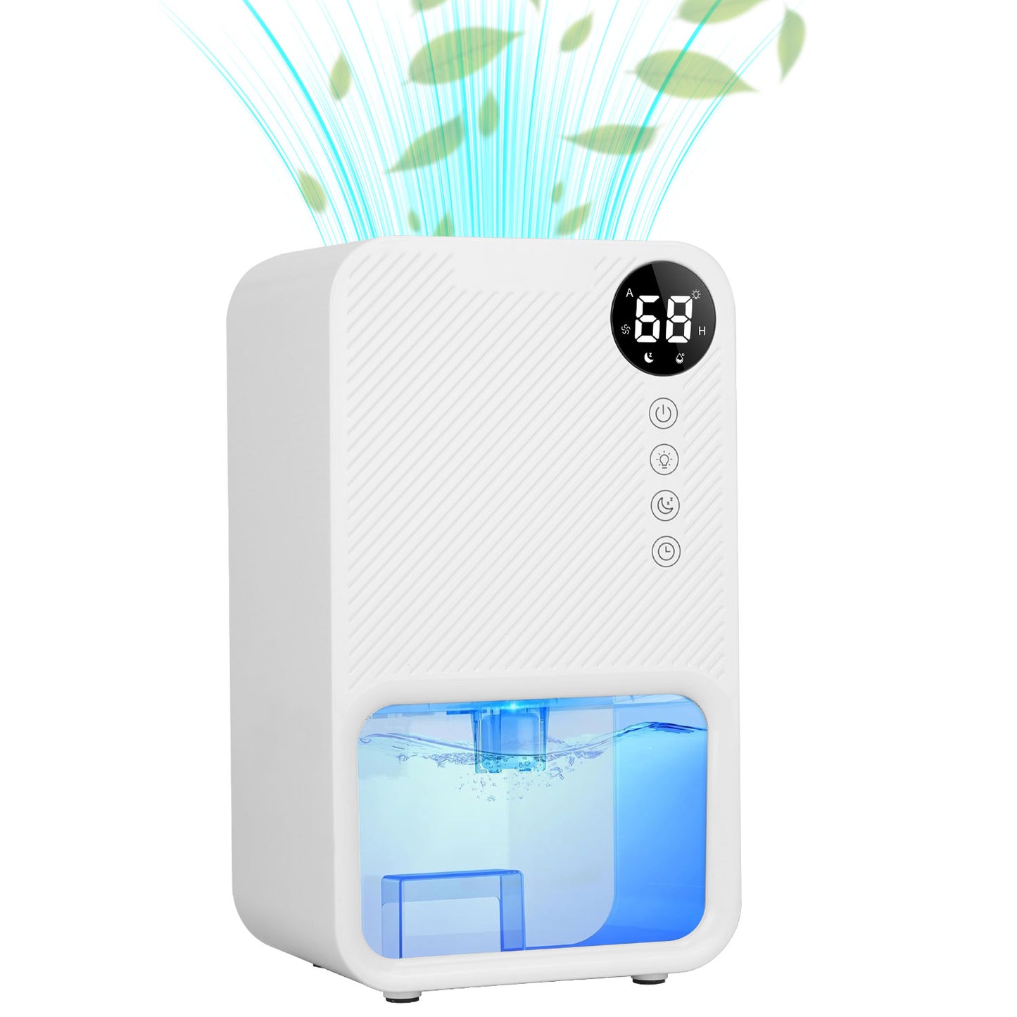 Portable Dehumidifier 37.2oz with Timer & 7-Color Light