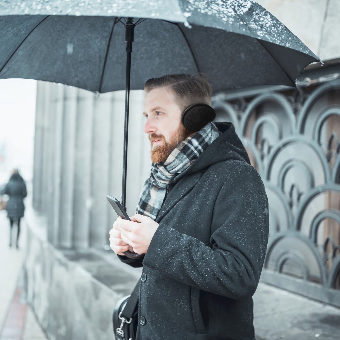 Behind-the-Head Ear Warmers for Winter Sports & Outdoor Activities