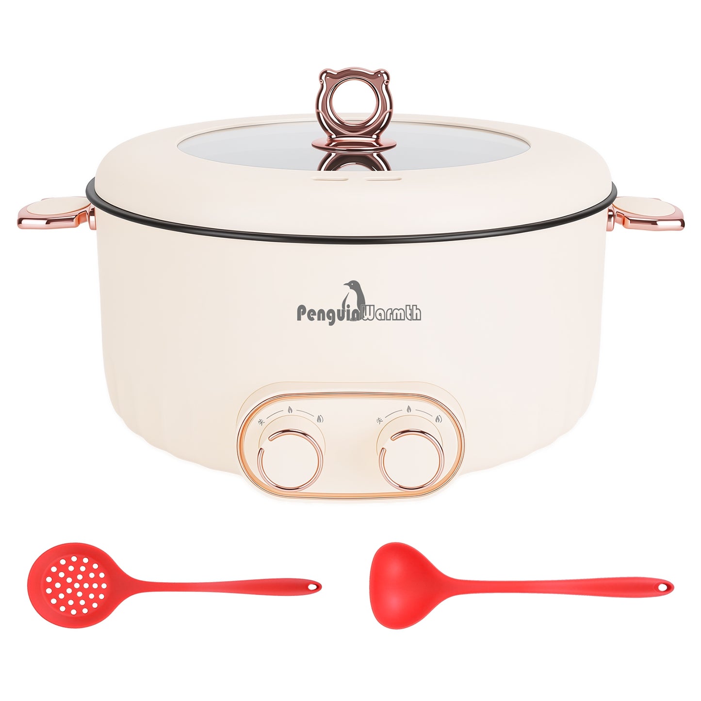 Electric Hot Pot with Divider 6L Dual Control 2000W