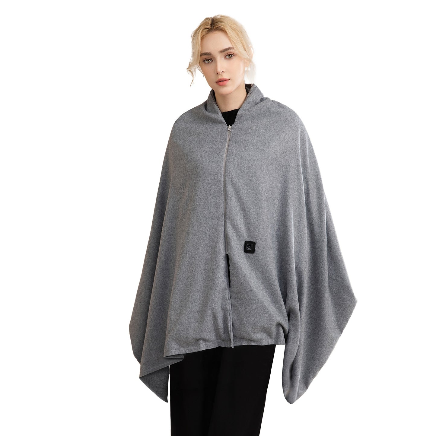 USB Heated Shawl with 3 Heat Levels and Zipper