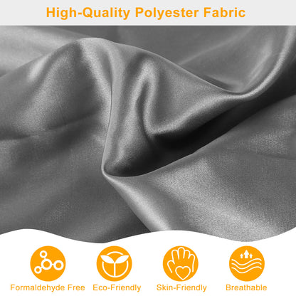 Satin Pillowcases Queen Size - 2 Pack Silky Smooth