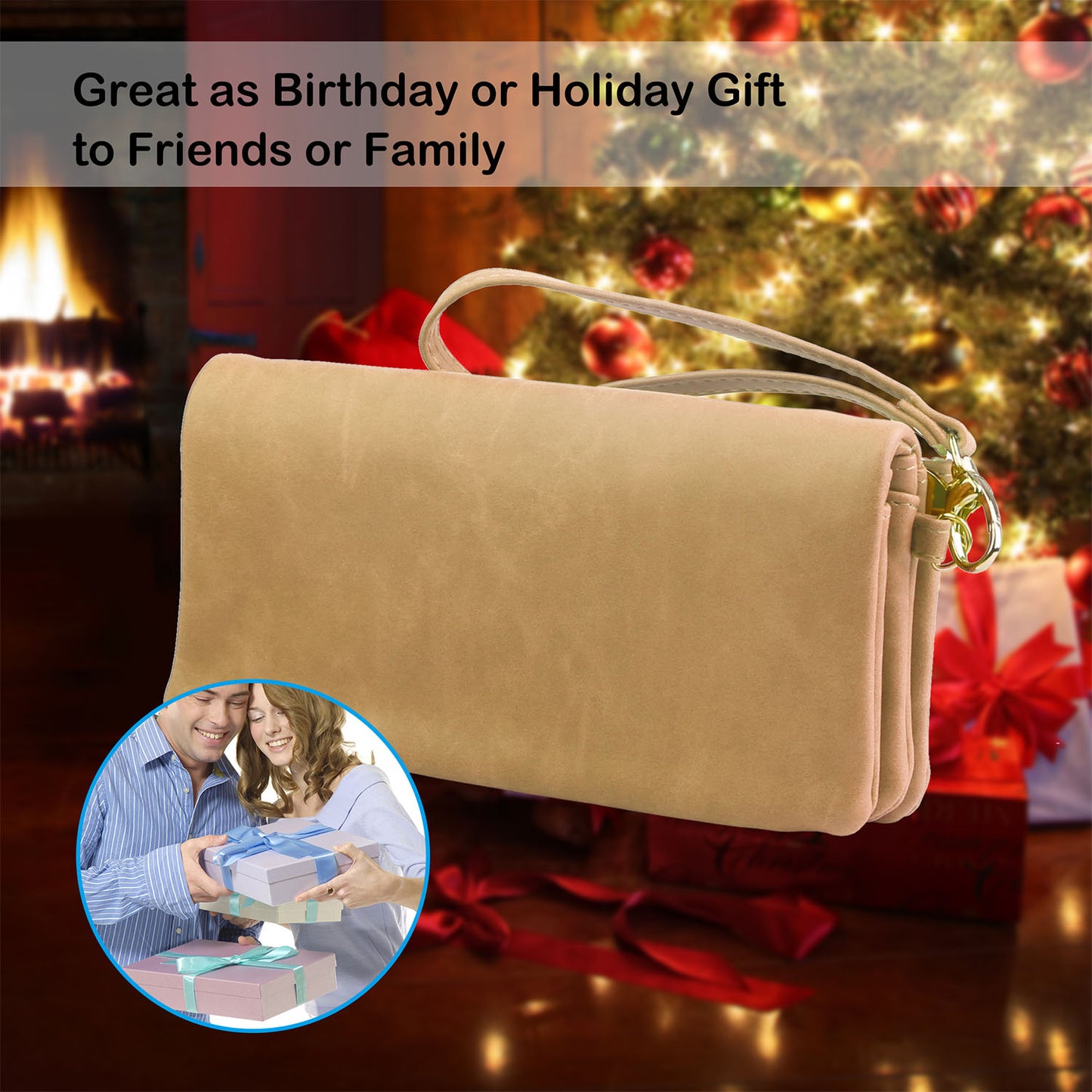 Luxury Women’s Leather Clutch Wallet