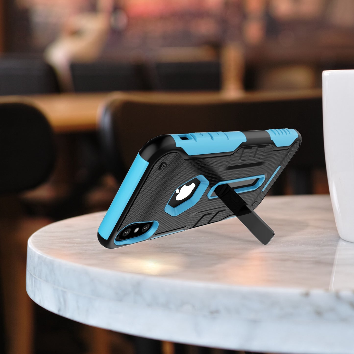 iPhone X Rugged Case with Kickstand - Dual Layer Protection
