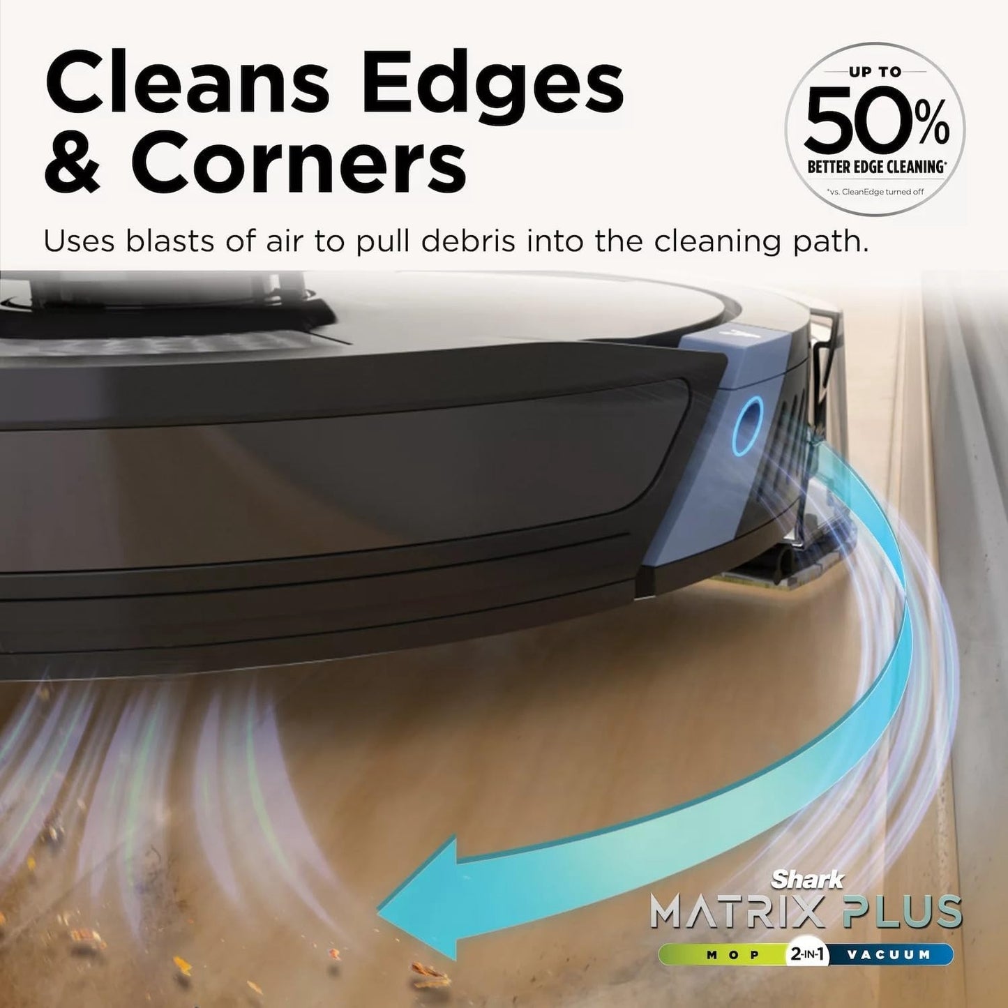 Robot Vacuum and Mop 2-in-1 with Matrix Clean & App Control