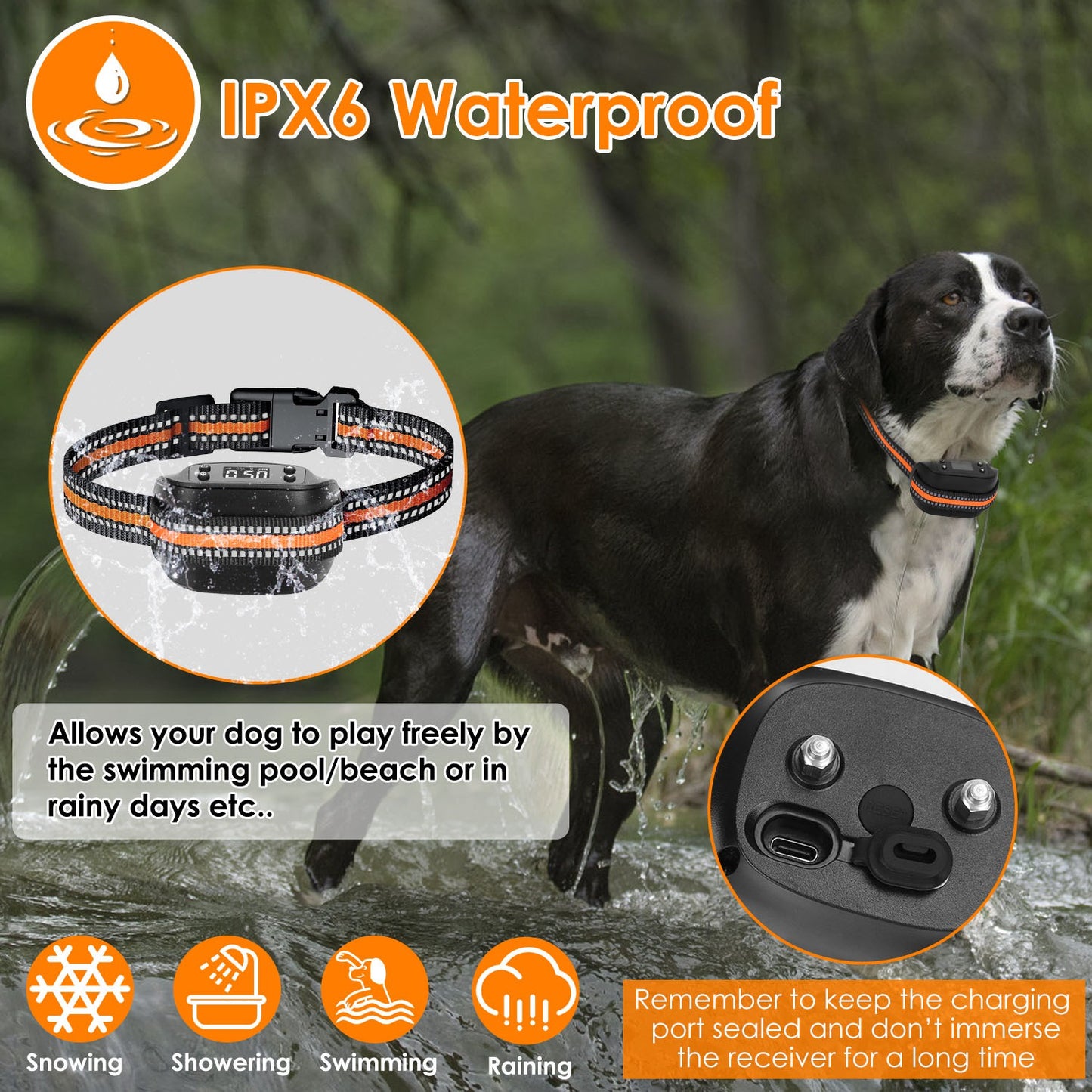 GPS Dog Fence & Tracker with 2887ft Radius for All Dog Sizes