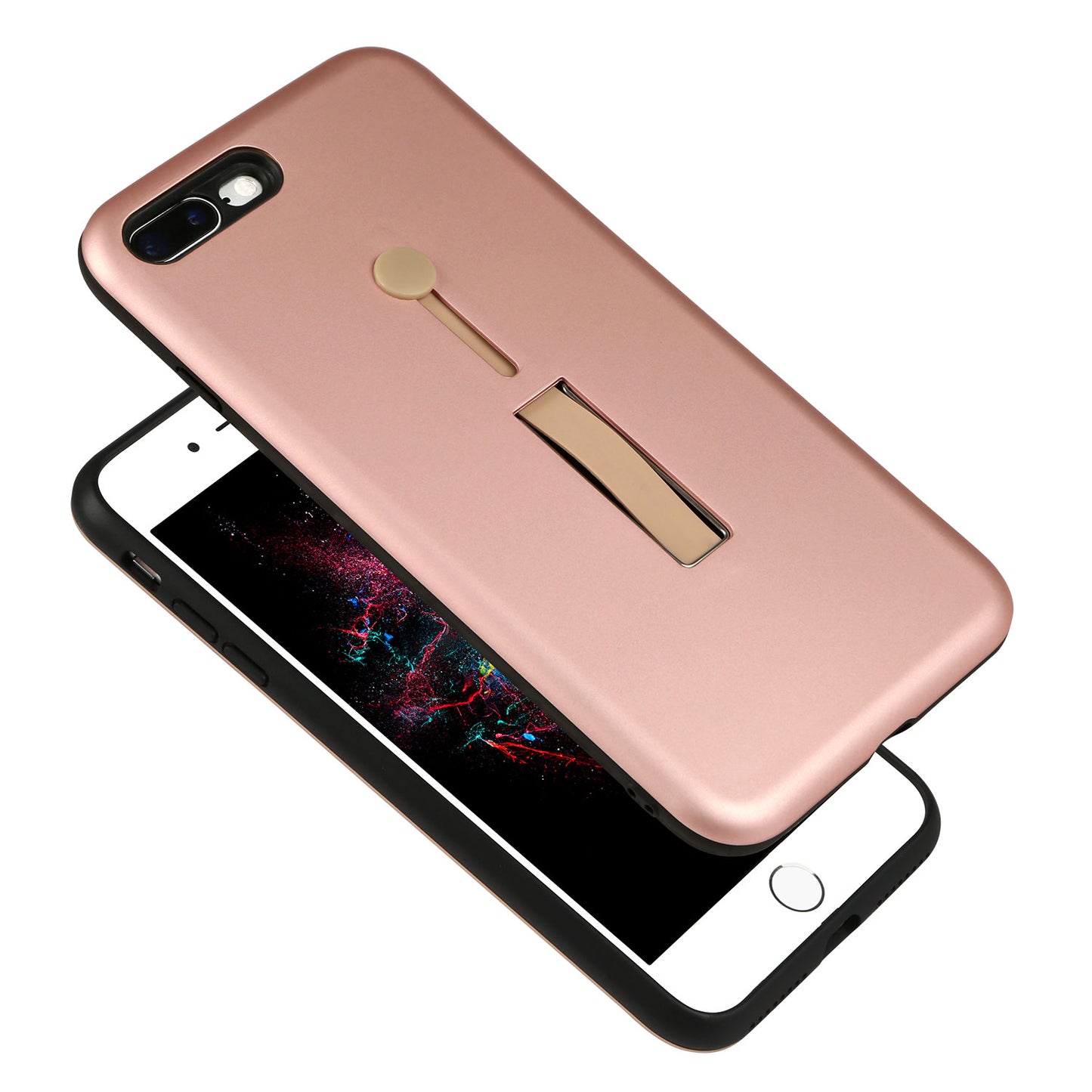 iPhone 8 Plus Case with Kickstand - Rugged Slim Snap-On