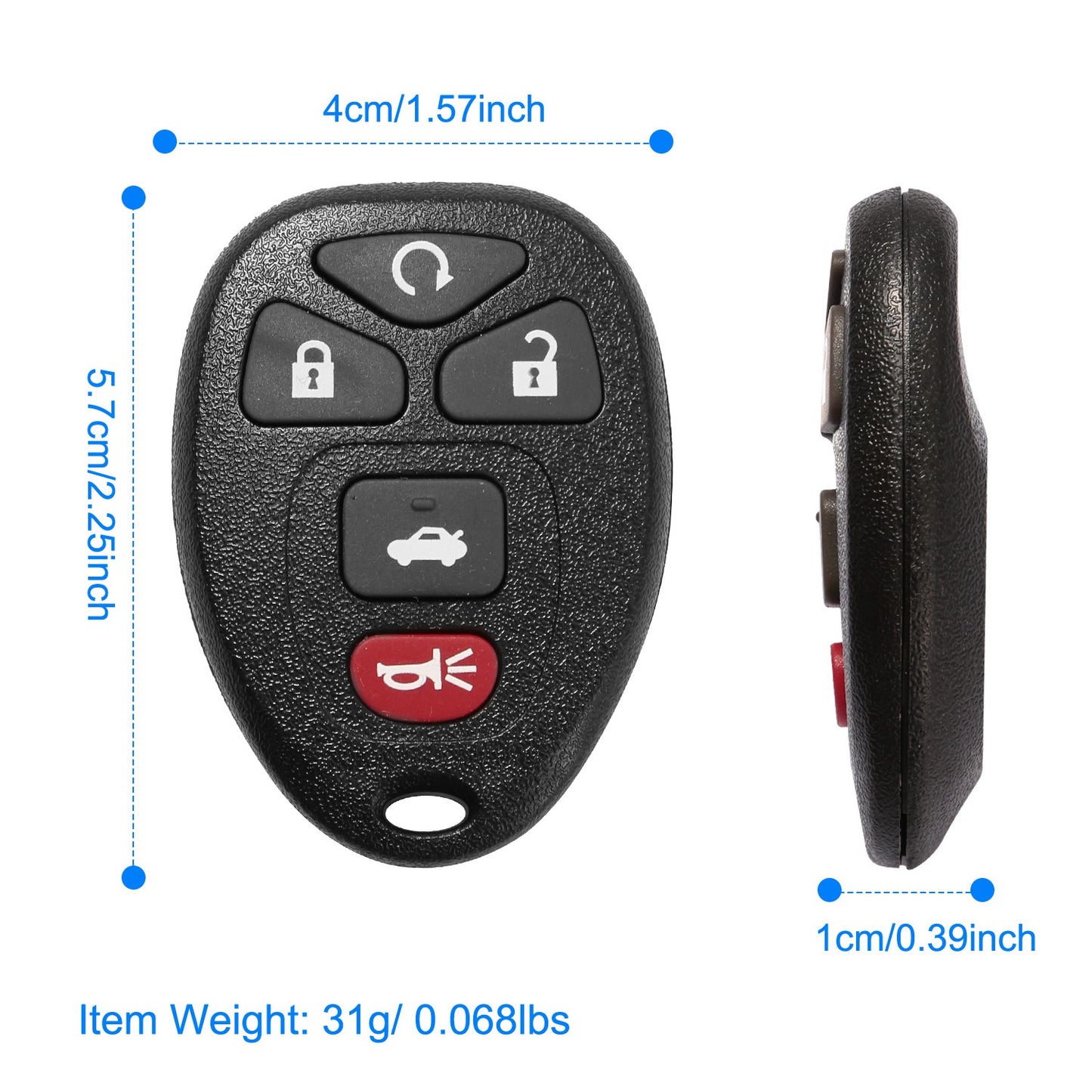 Keyless Entry Remote Key Fob for 2004-2010 Chevrolet Malibu