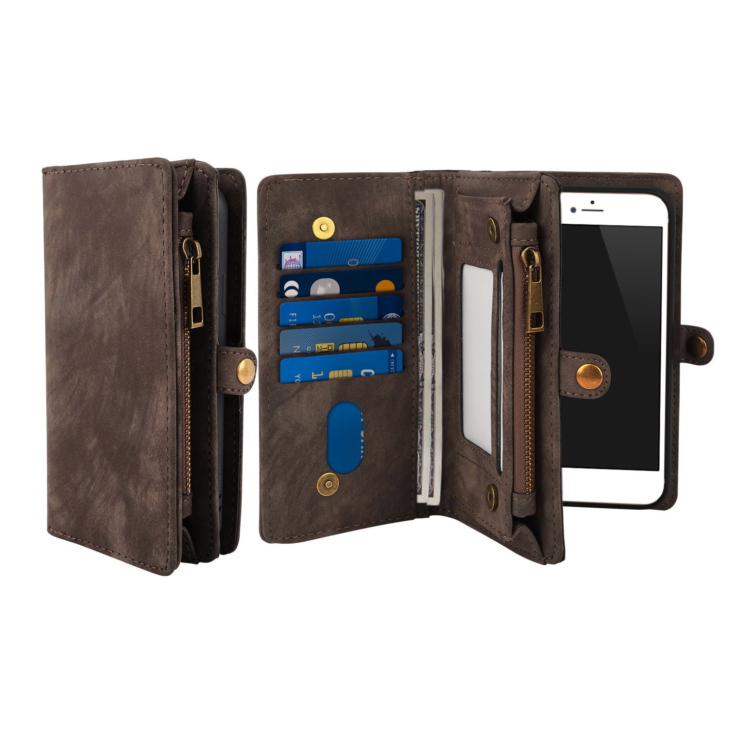 iPhone 6s Plus Wallet Case with Detachable Magnetic Cover