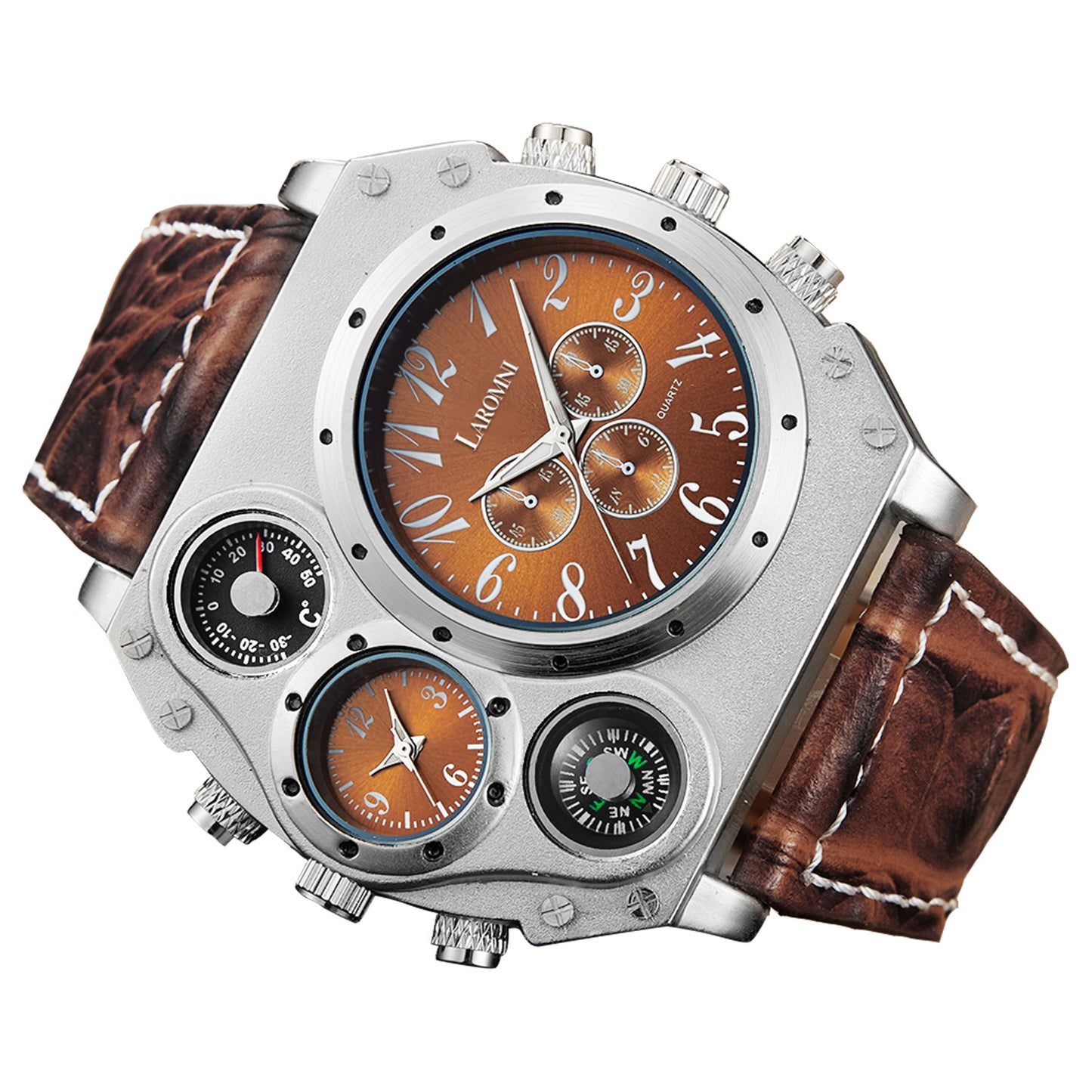 Men’s Quartz Watch Two Time Zone