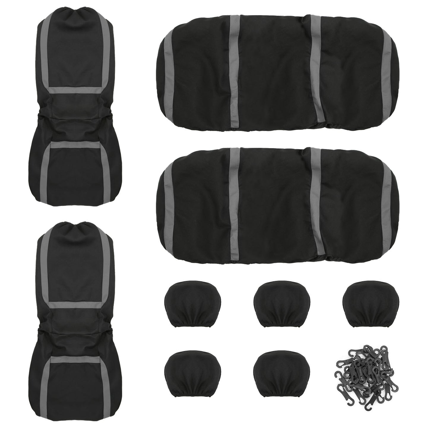 Universal Car Seat Covers 9-Piece Set for Auto Truck SUV