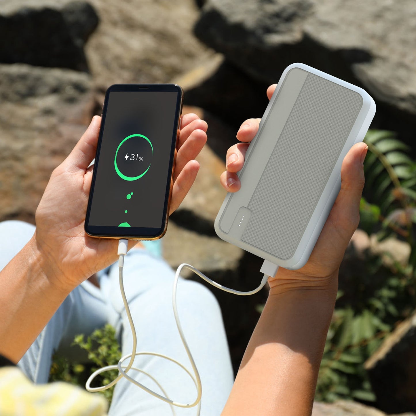 10000mAh Fast Charging Power Bank with PD 22.5W USB-C Cable