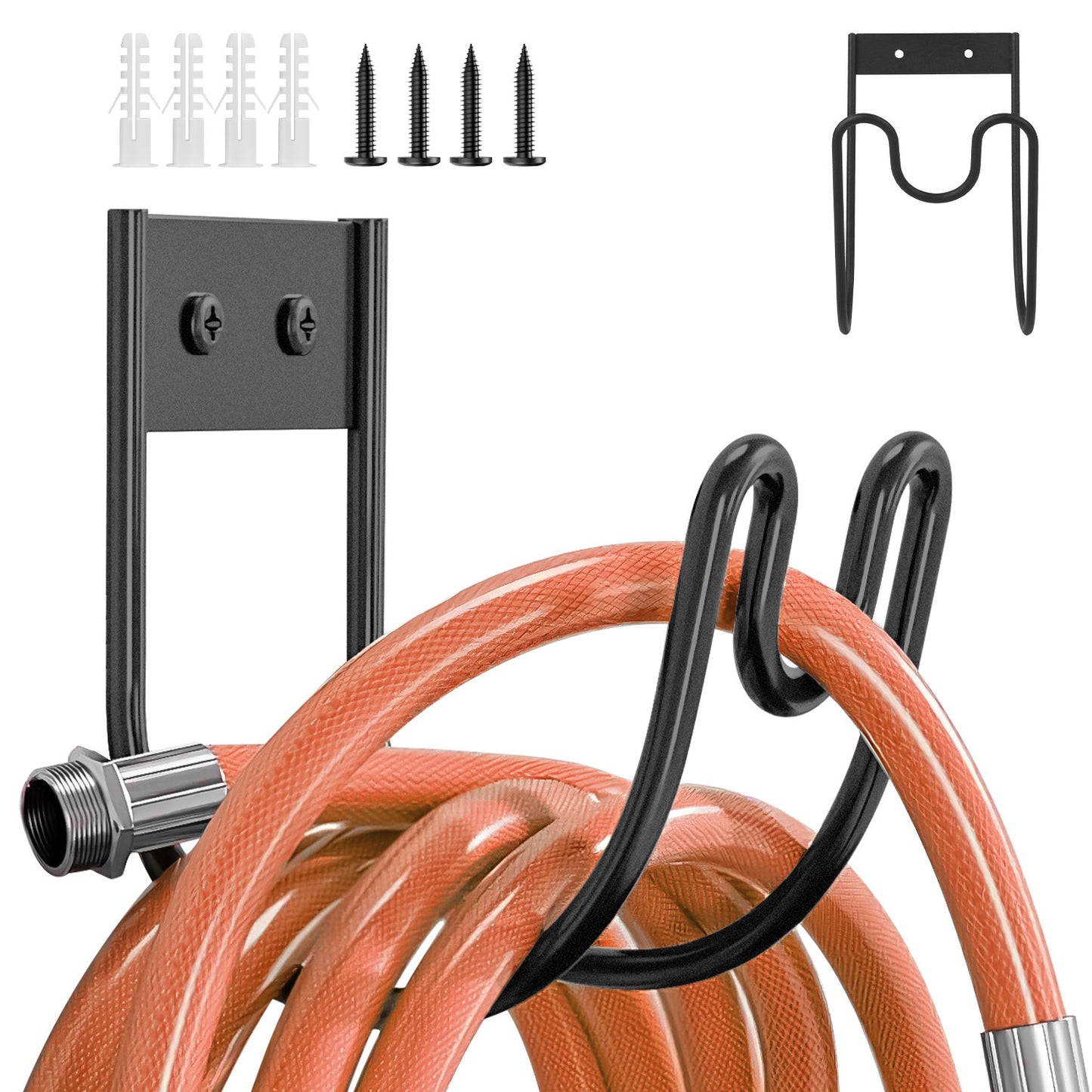 Heavy Duty Stainless Steel Garden Hose Holder - 2 Pack