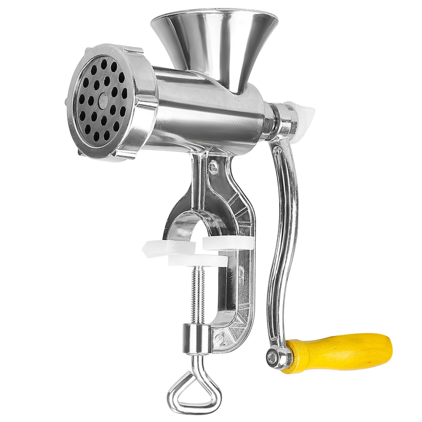Manual Meat Grinder with Sausage & Noodle Attachments