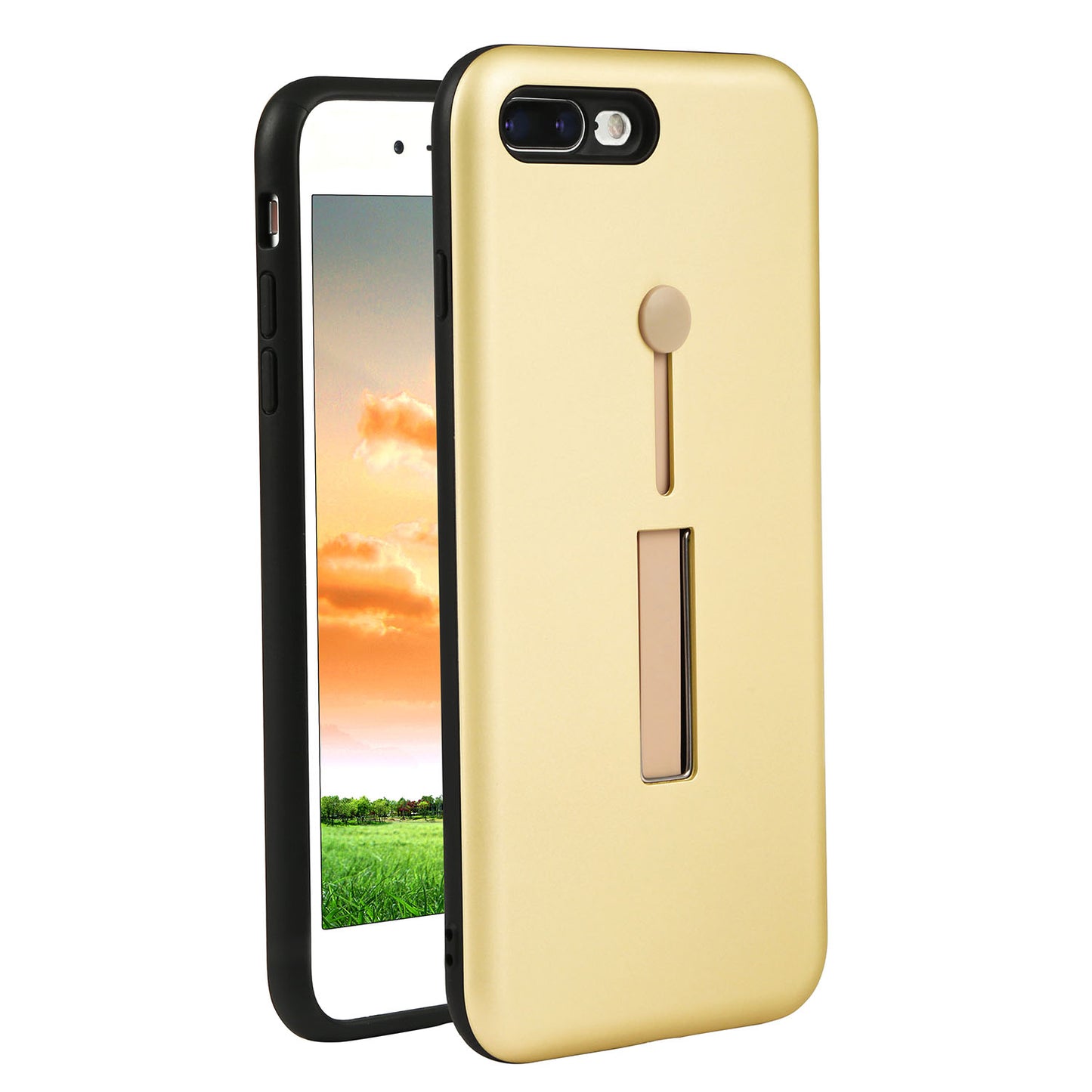 iPhone 8 Plus Case with Kickstand - Rugged Slim Snap-On