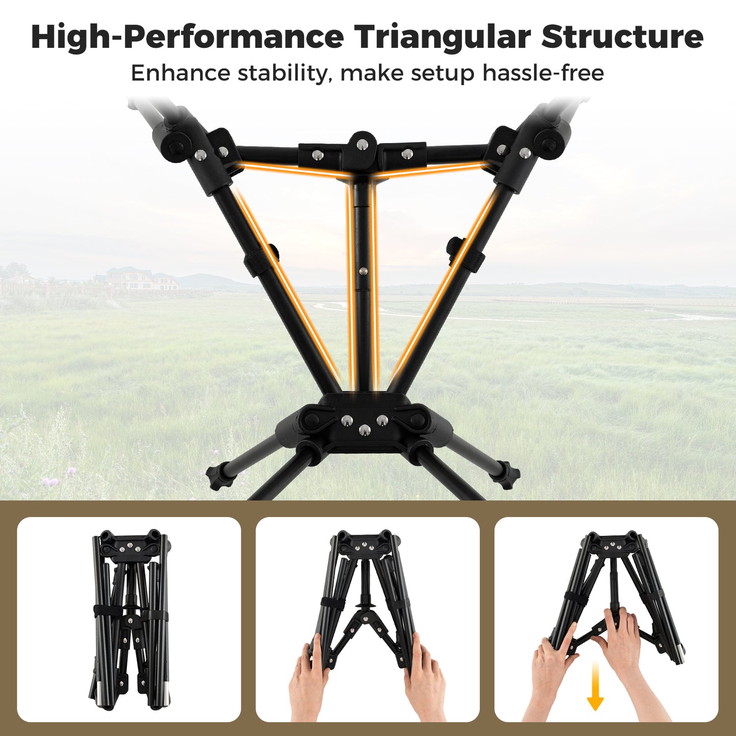 Portable Camping Chair with Carrying Bag