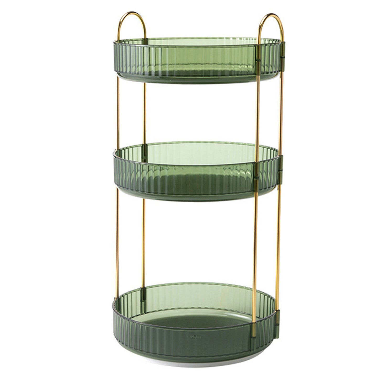 3-Tier Rotating Makeup Organizer with 360° Spin