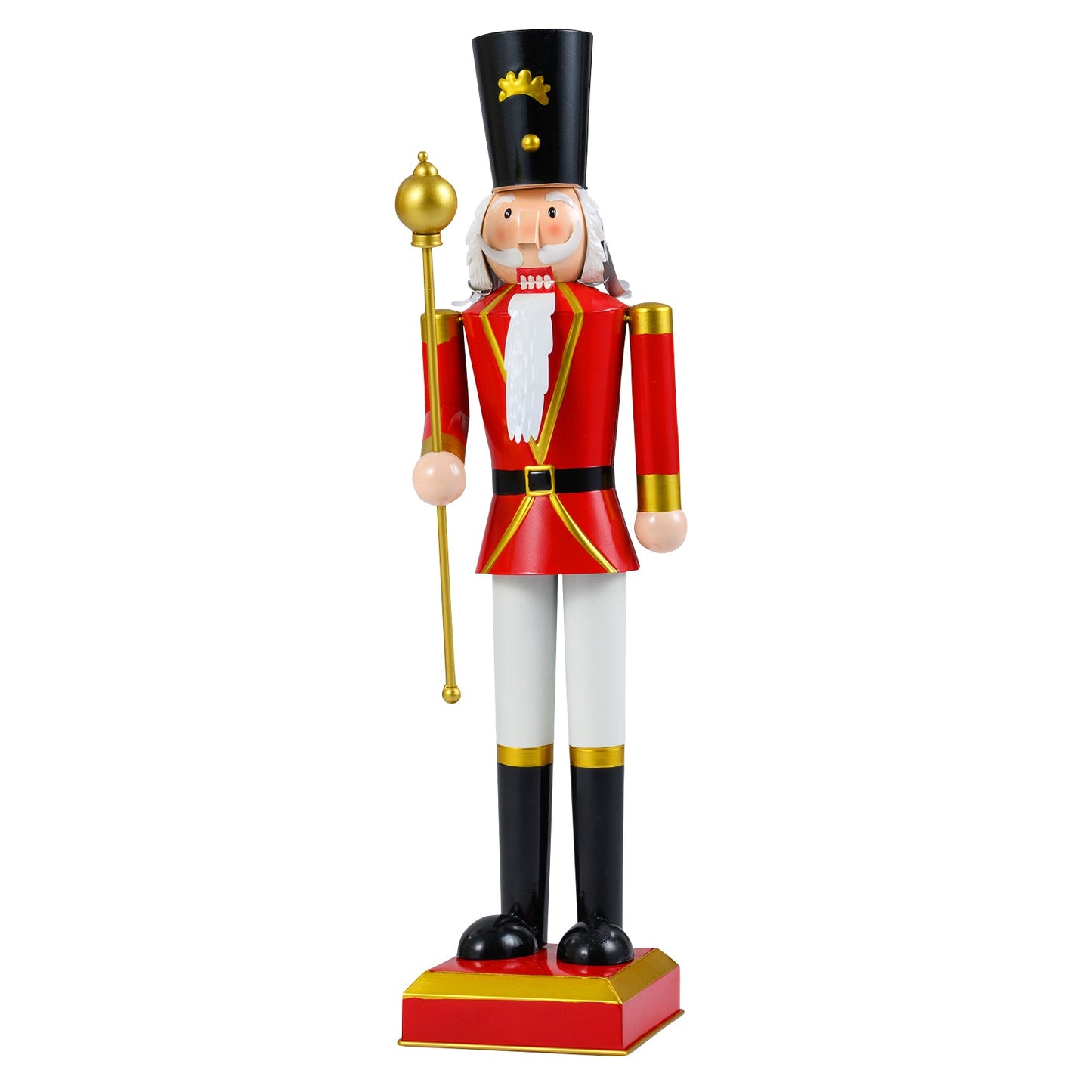 32.5 Inch Christmas Nutcracker with High Hat and Beautiful Scepter