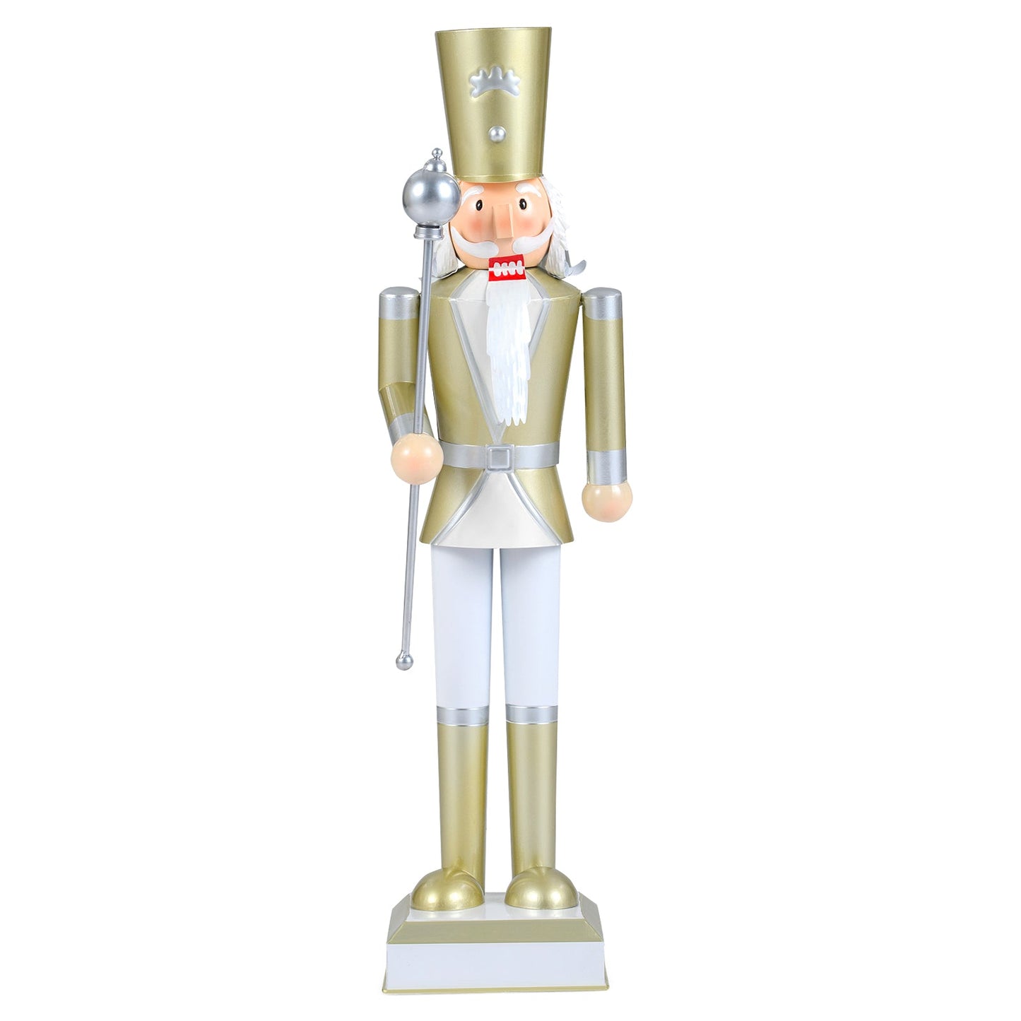 32.5 Inch Christmas Nutcracker with High Hat and Beautiful Scepter