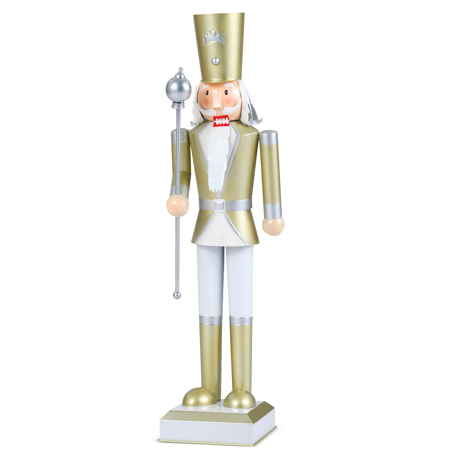 32.5 Inch Christmas Nutcracker with High Hat and Beautiful Scepter