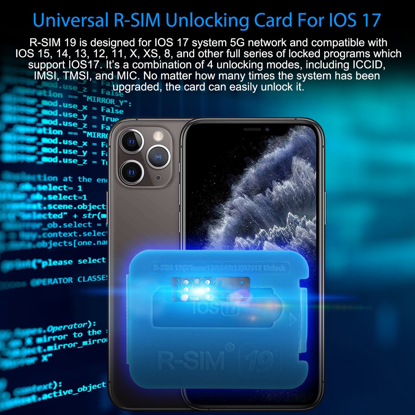 R-SIM 19 Unlock Card for iPhone 15-6 iOS 17 Compatible