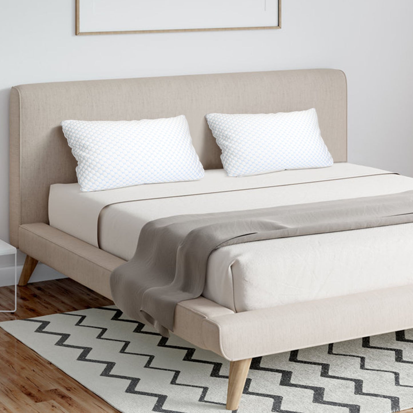 Adjustable Shredded Memory Foam Pillow with Cooling Cover