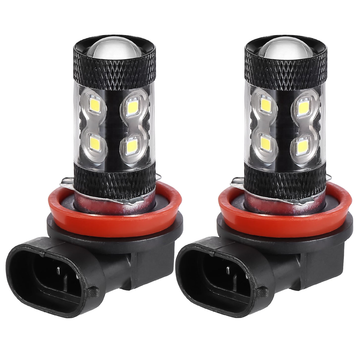 H8/H9/H11 LED Fog Light Bulbs 800LM 6000K White (2-Pack)