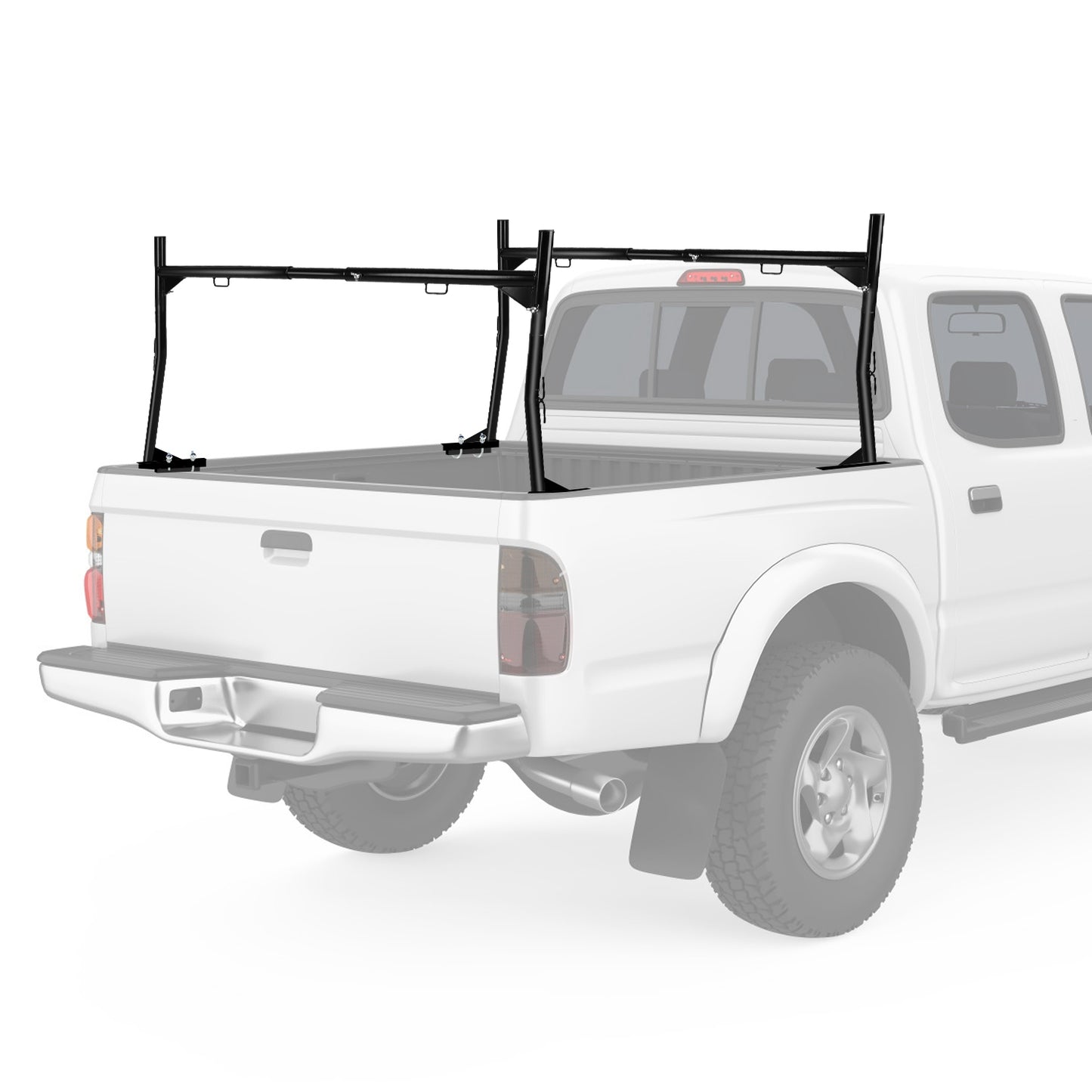 Extendable Truck Ladder Rack 800lbs Capacity No-Drill Install