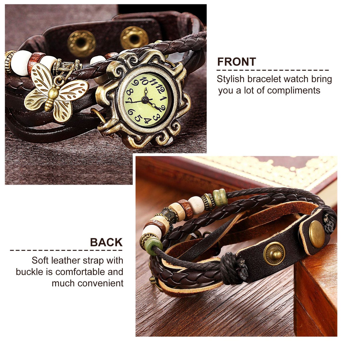 Vintage Women's Watch Bohemian Leather Watch