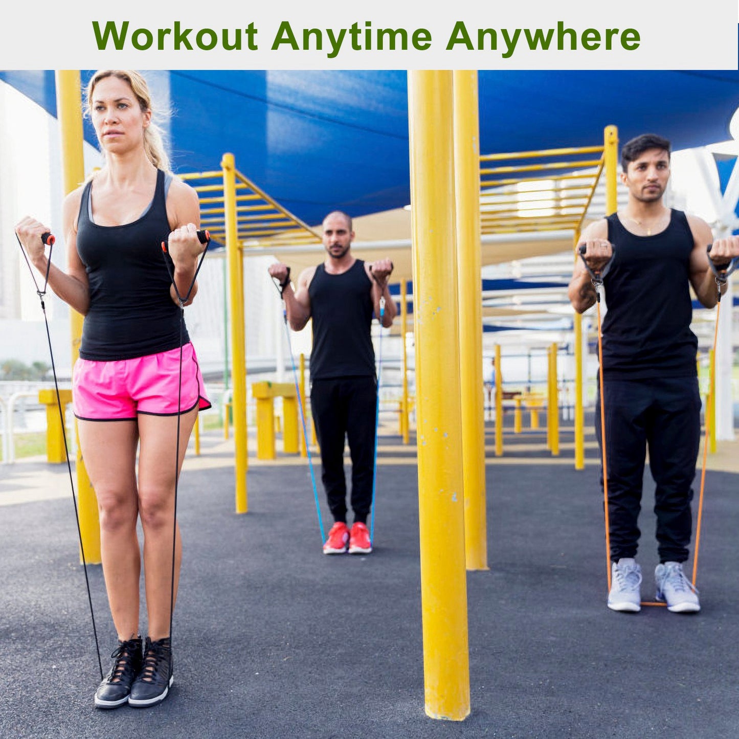 Resistance Bands Set 11-Piece with Door Anchor and Handles