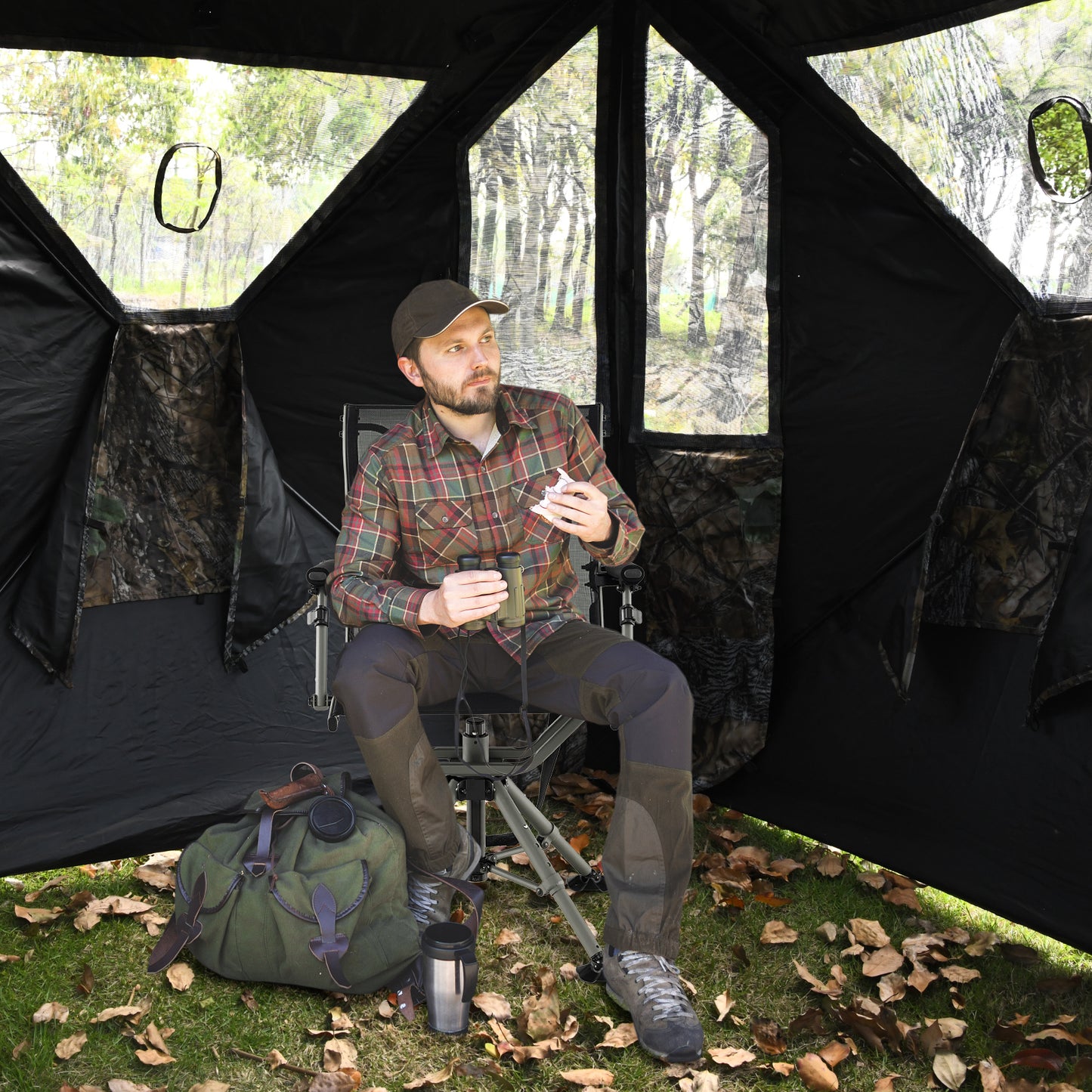 360° Swivel Hunting Chair with Adjustable Height