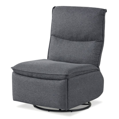 360° Swivel Recliner Chair with Rocking Motion and Footrest