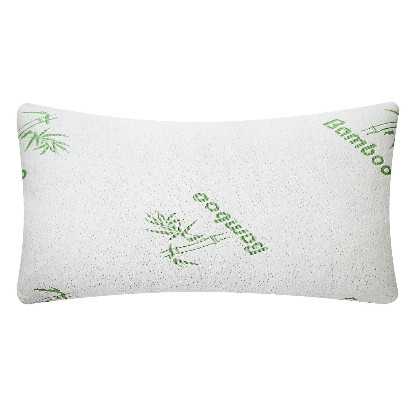 Memory Foam Pillow Set with Bamboo Cover - Queen Size (2-Pack)