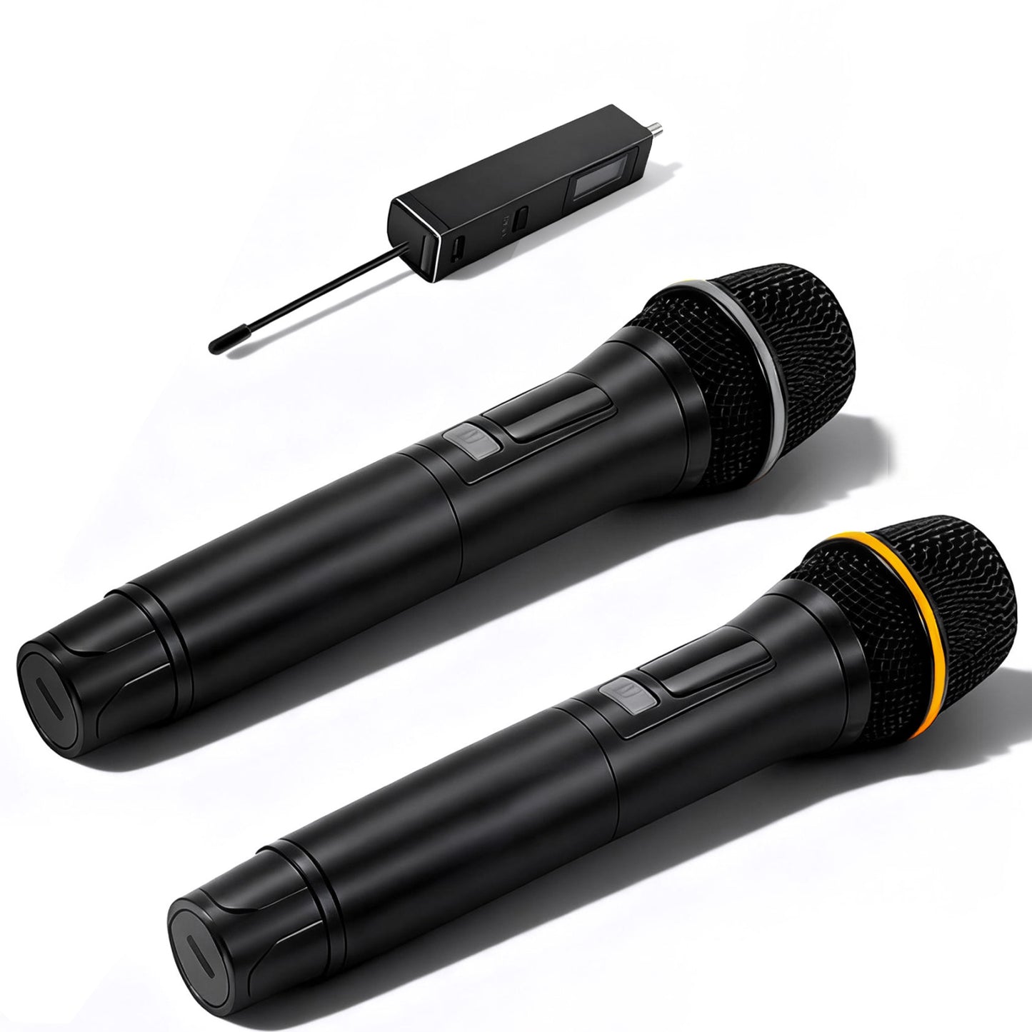 UHF Wireless Microphone System with 262ft Range & Rechargeable Mics