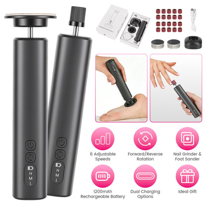 Electric Foot Callus Remover with Nail Grinder & 40 Discs