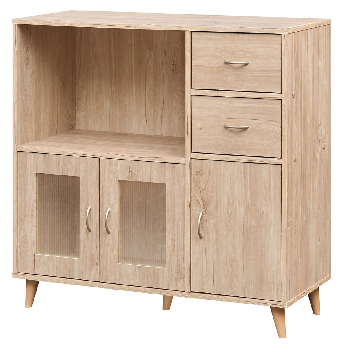 36 Inch Sideboard Buffet Cabinet with Open Compartment
