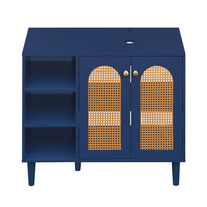36 Inch Under Sink Cabinet Boho for Vessel Sinks and Single-Handle Faucets