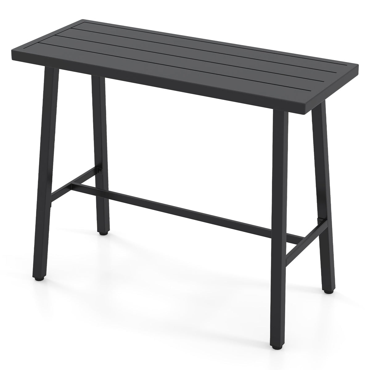 36 Inches Patio Counter Height Bar Table with Adjustable Foot Pads