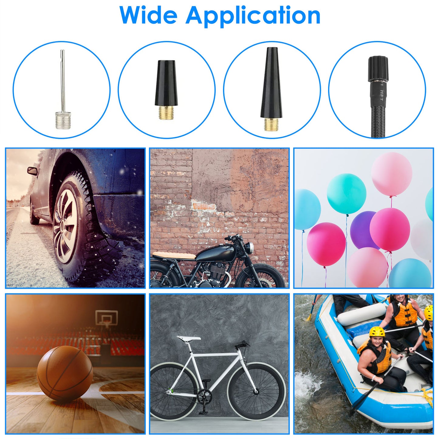 Portable Tire Inflator Pump 150 PSI Wireless with LED Light