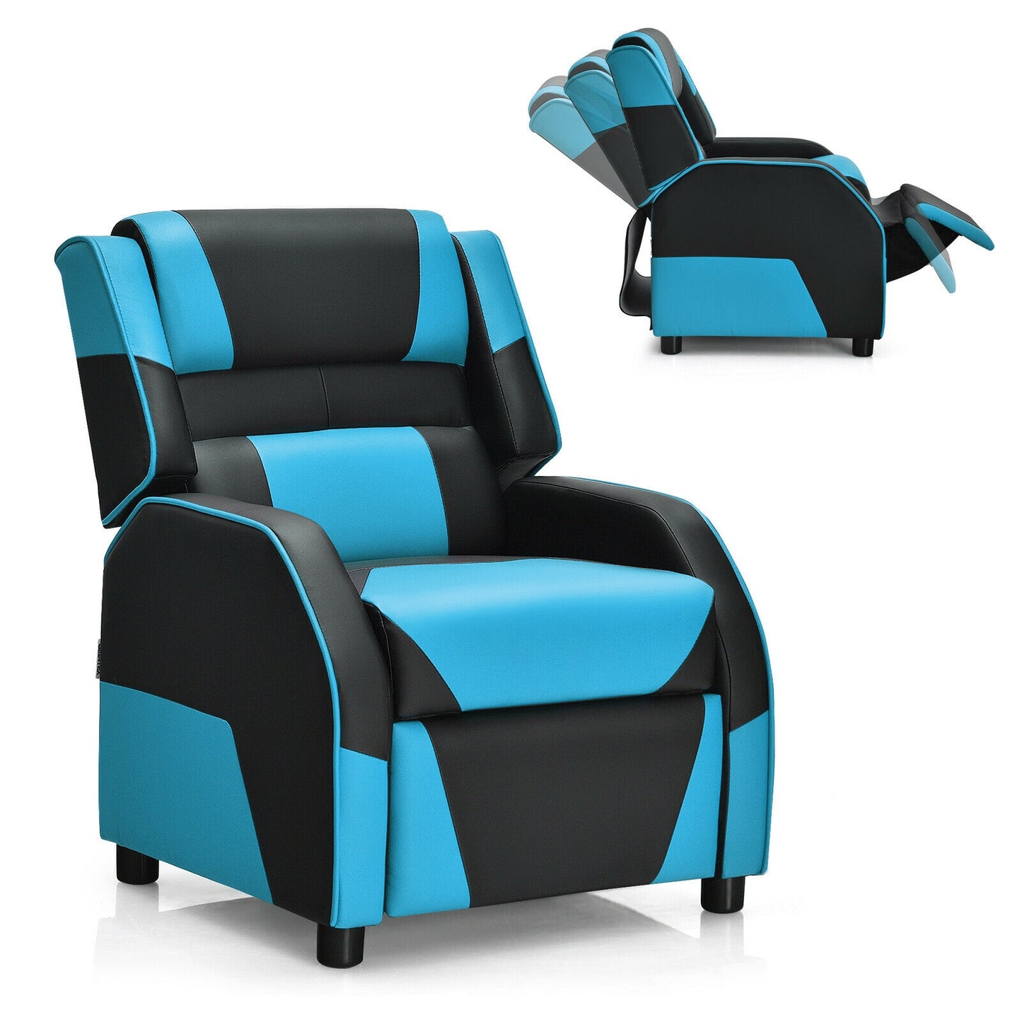 Kids Gaming Recliner with Headrest and Footrest