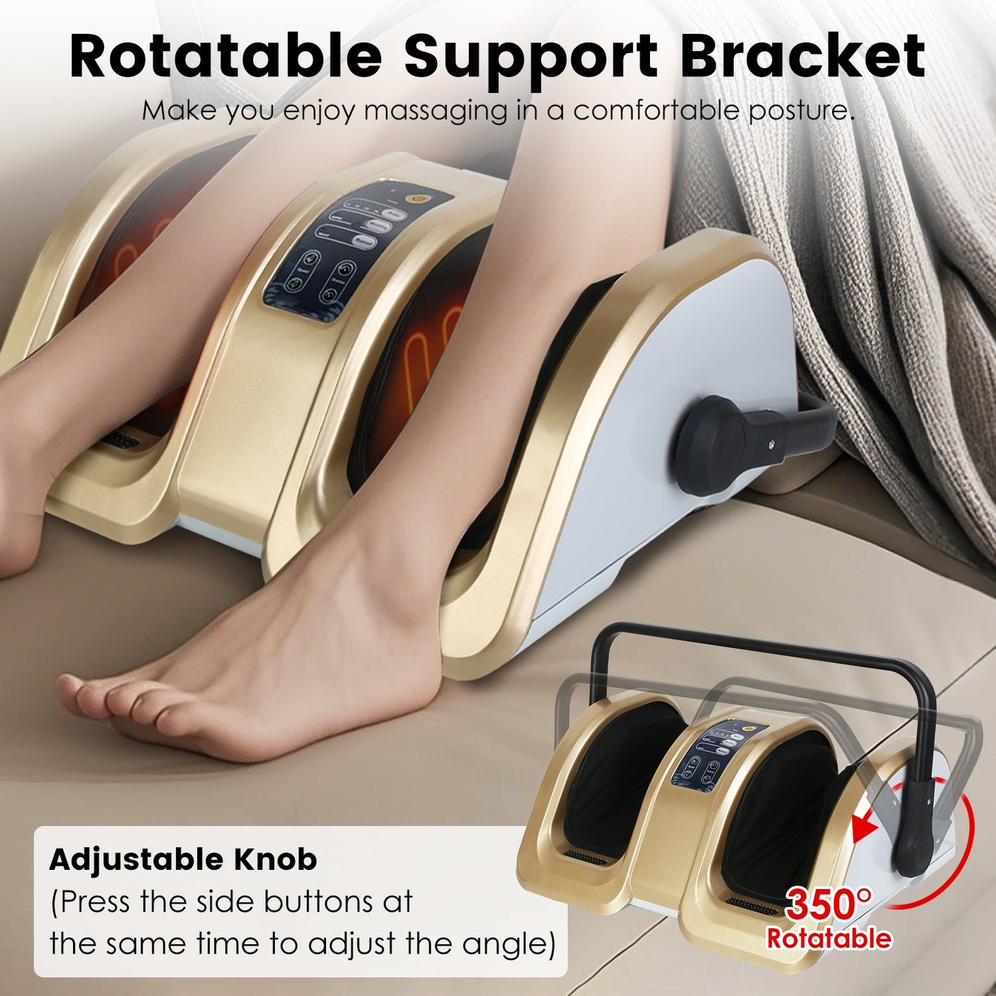 Shiatsu Foot Massager with Heating and Auto Modes