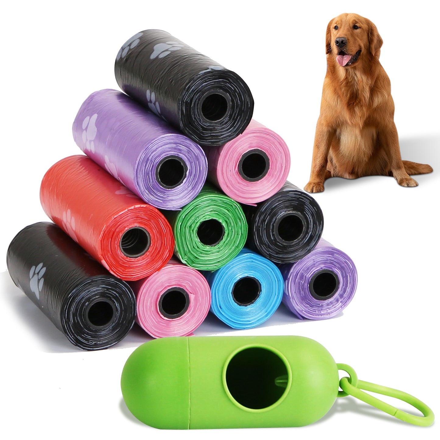 Dog Waste Bags 675 Count with Dispenser and Leash Clip