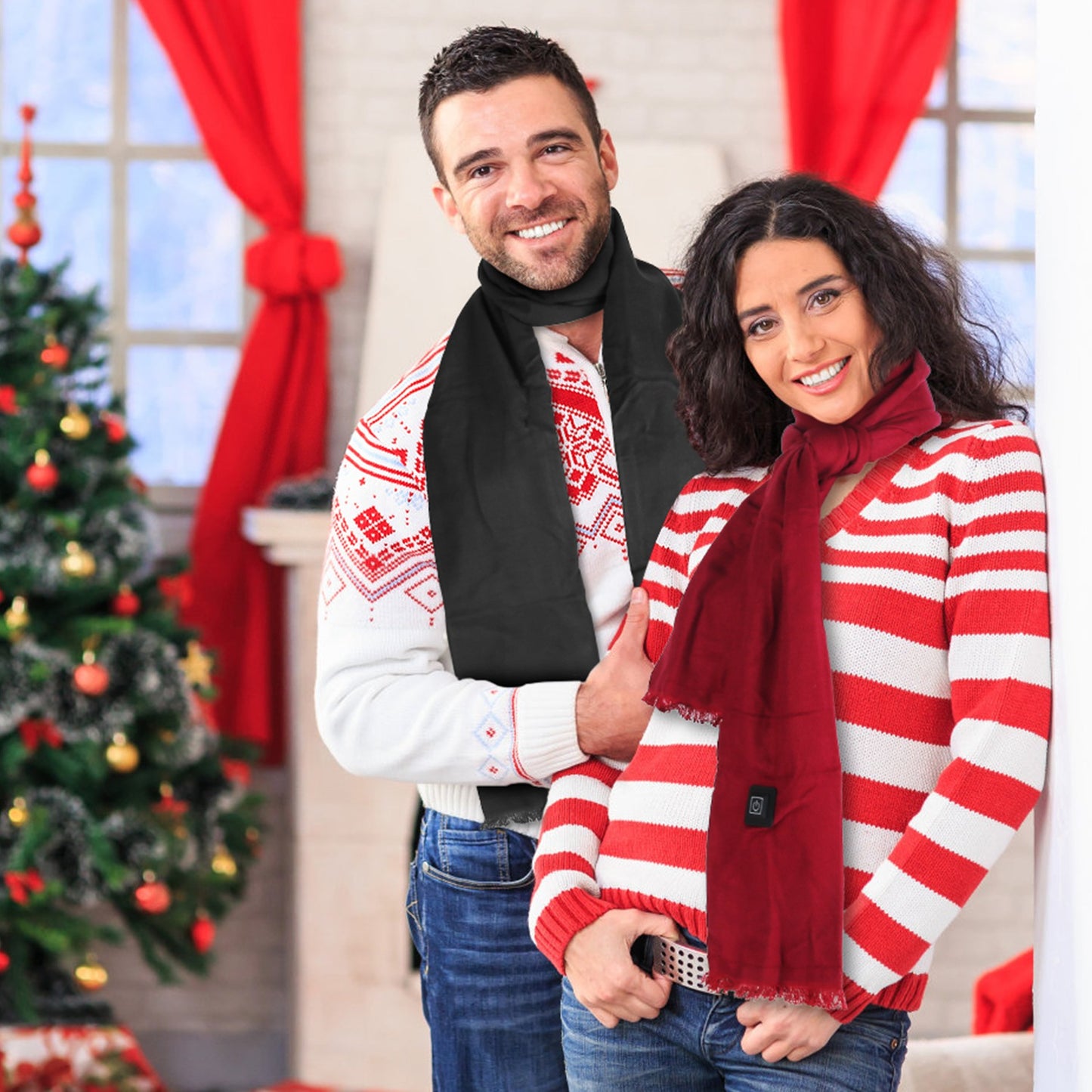USB Heated Winter Scarf with 3 Temperature Settings