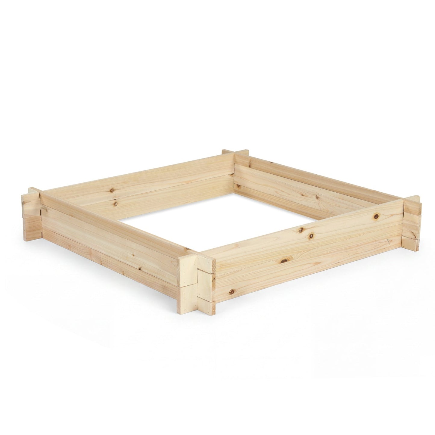 39.5" x 39.5" Square Wooden Raised Garden Bed
