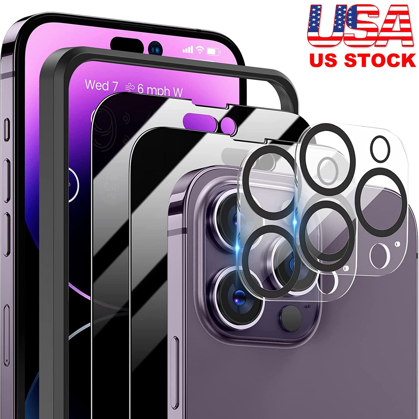 Camera Lens Protector for iPhone - 2 Pack Tempered Glass