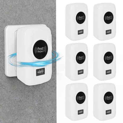 Ultrasonic Pest Repeller 6-Pack Indoor Plug-In Bug Control